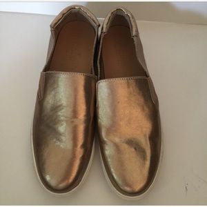 Gold Kenneth Cole loafers